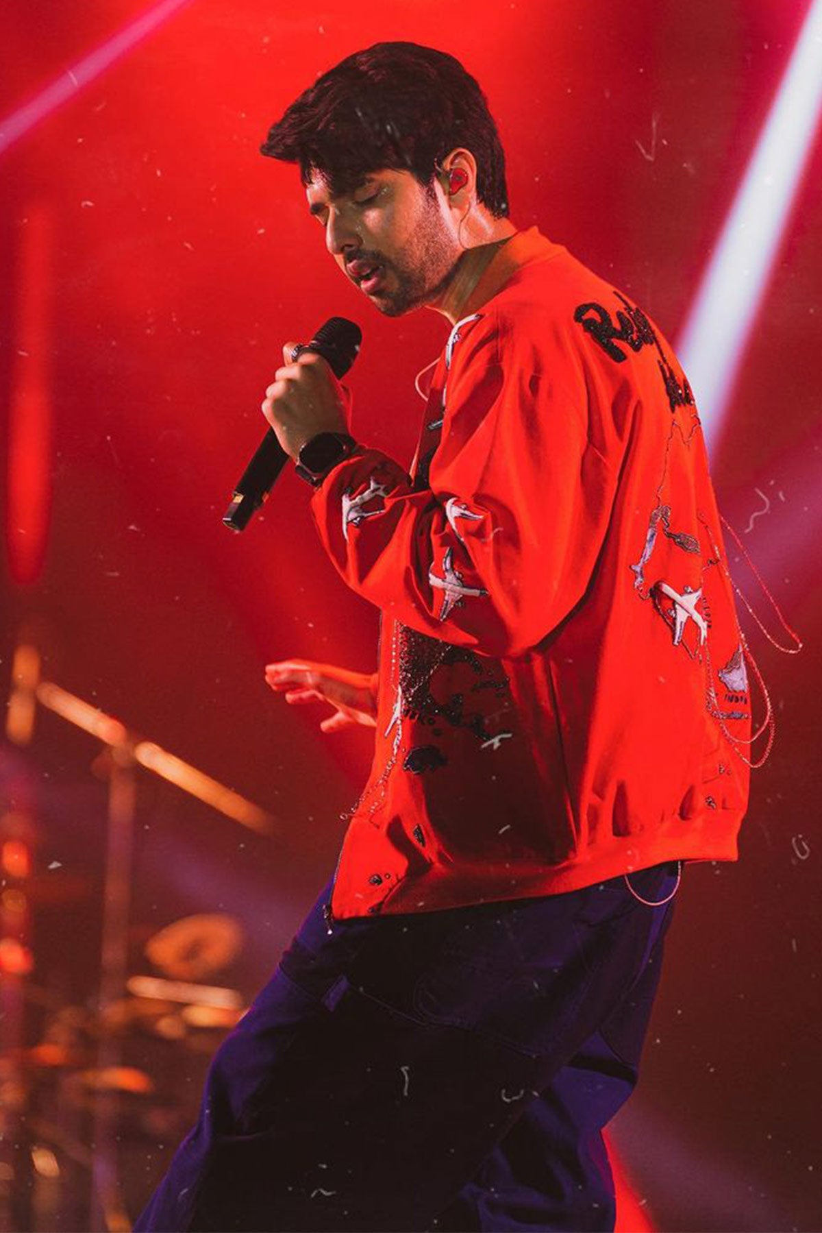 Armaan Malik In Map Bomber Jacket