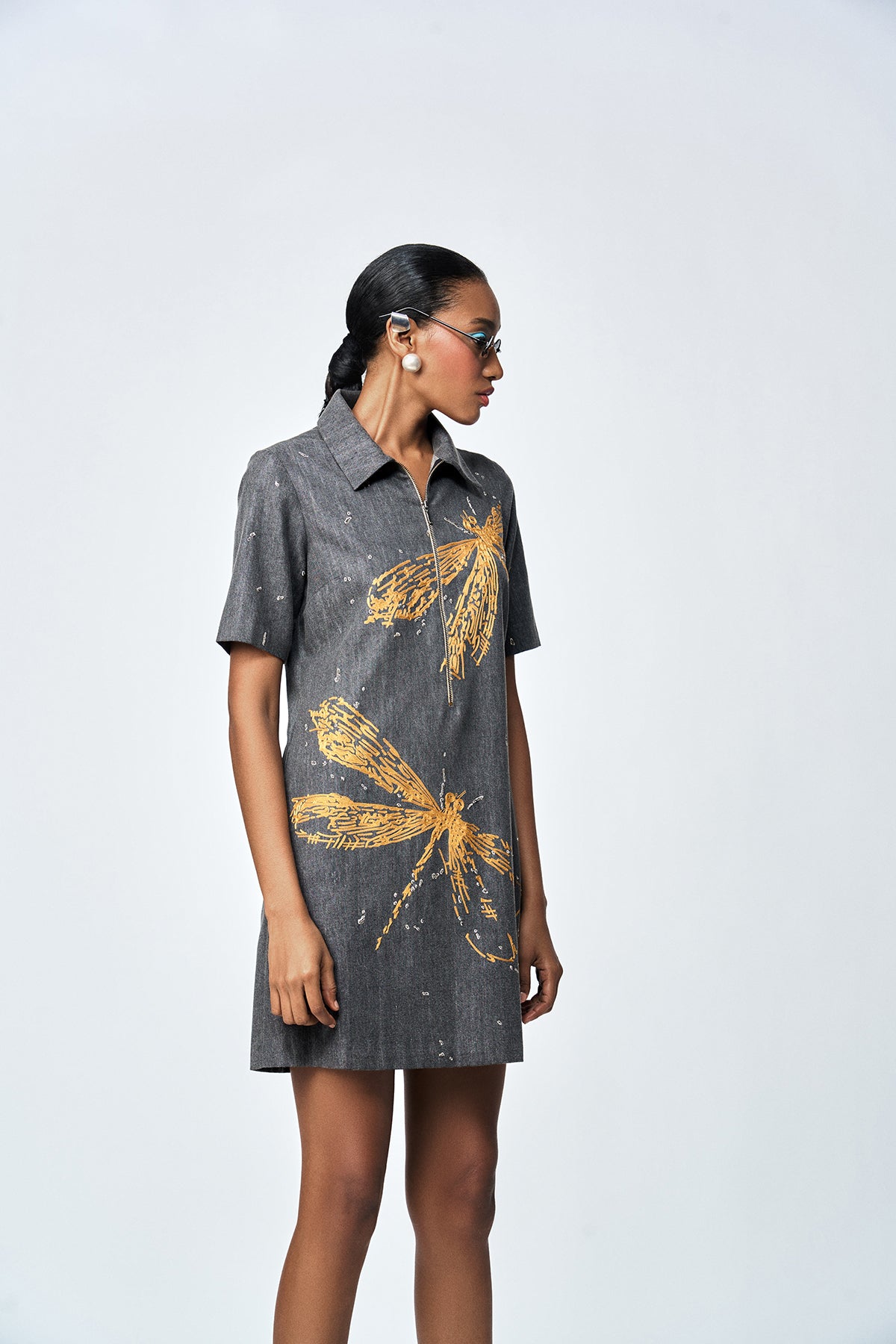 DRAGONFLY POLO T SHIRT DRESS