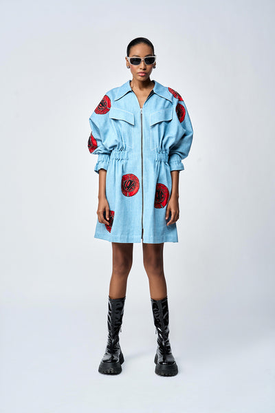 TELEPHONE DIAL JACKET DRESS