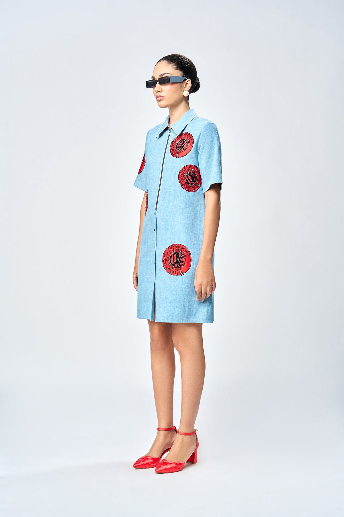 TELEPHONE DIAL SHIFT DRESS