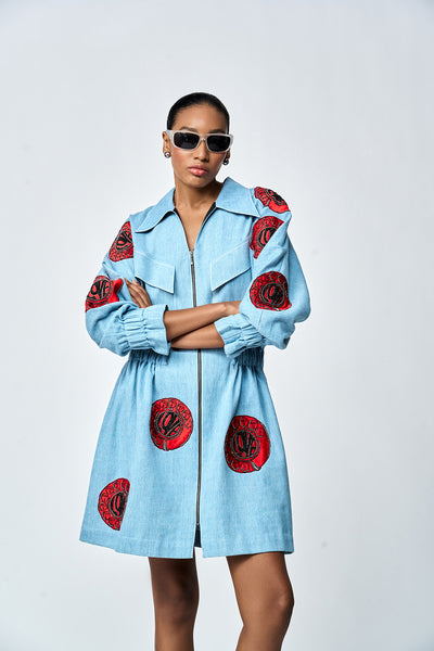 TELEPHONE DIAL JACKET DRESS