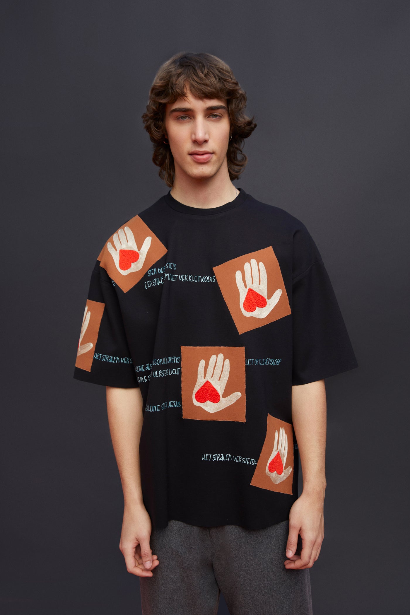 Hands Patch Oversized T-Shirt