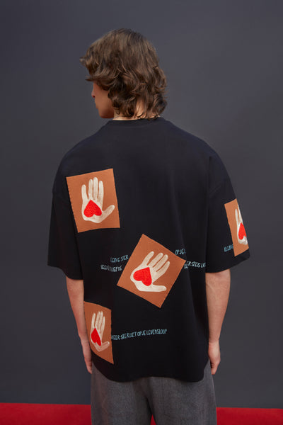 Hands Patch Oversized T-Shirt