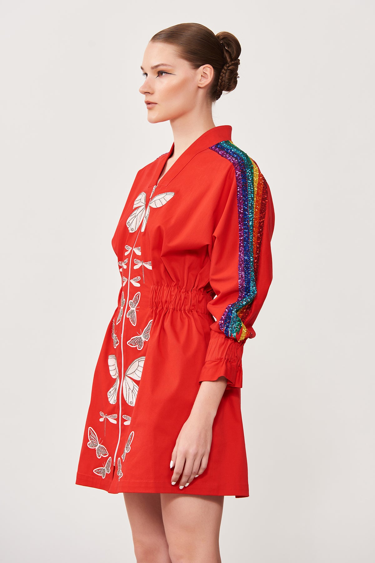 Rainbow Butterfly Jacket Dress