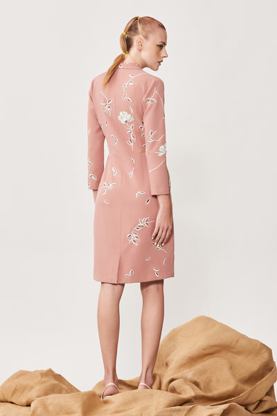 Abstract Rose Summer Coat Dress