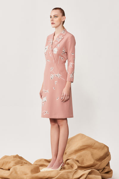 Abstract Rose Summer Coat Dress