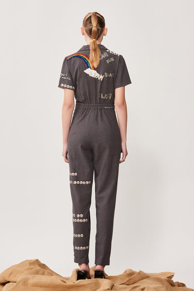 Blah Blah Pleated Jumpsuit