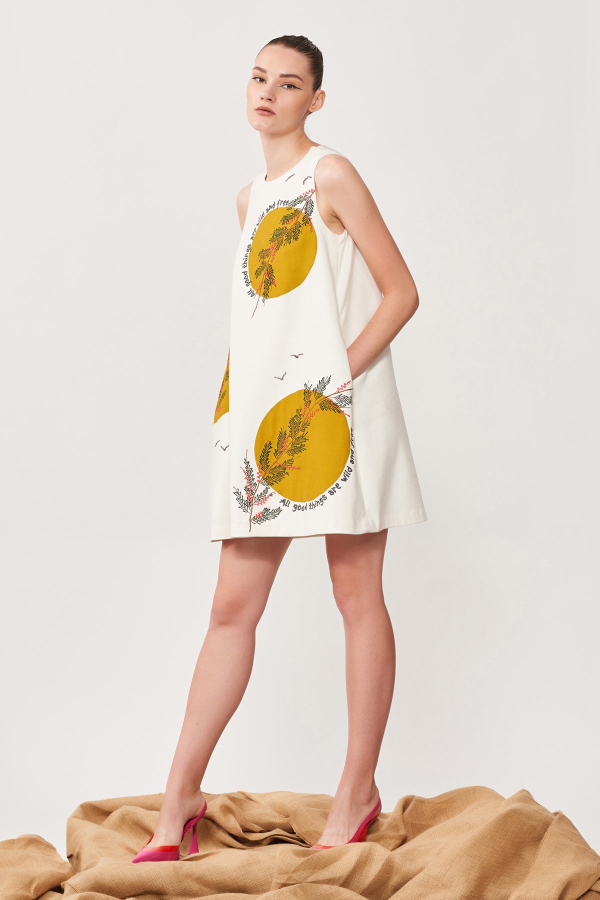 Moon Branch Sleeveless Dress