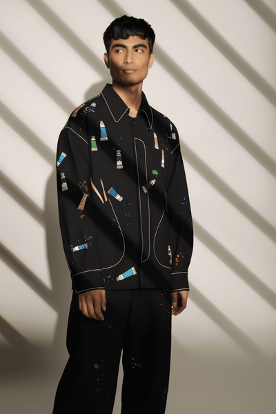 Paint Tubes Oversized Jacket With Matching Pants