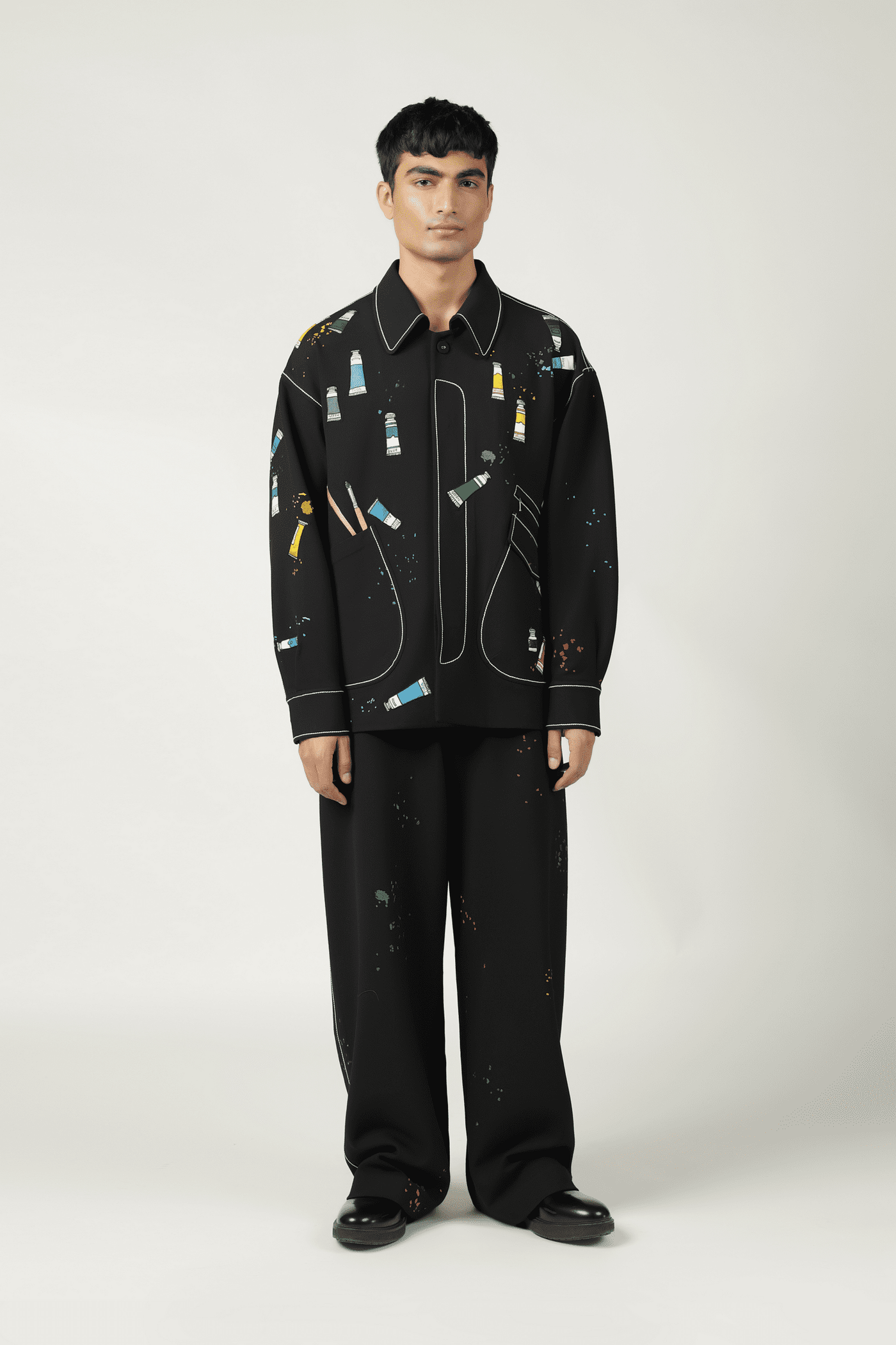 Paint Tubes Oversized Jacket With Matching Pants