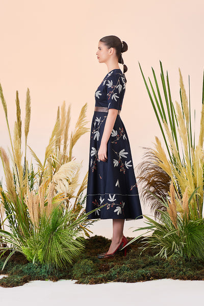 Tiny Branches Circular Dress